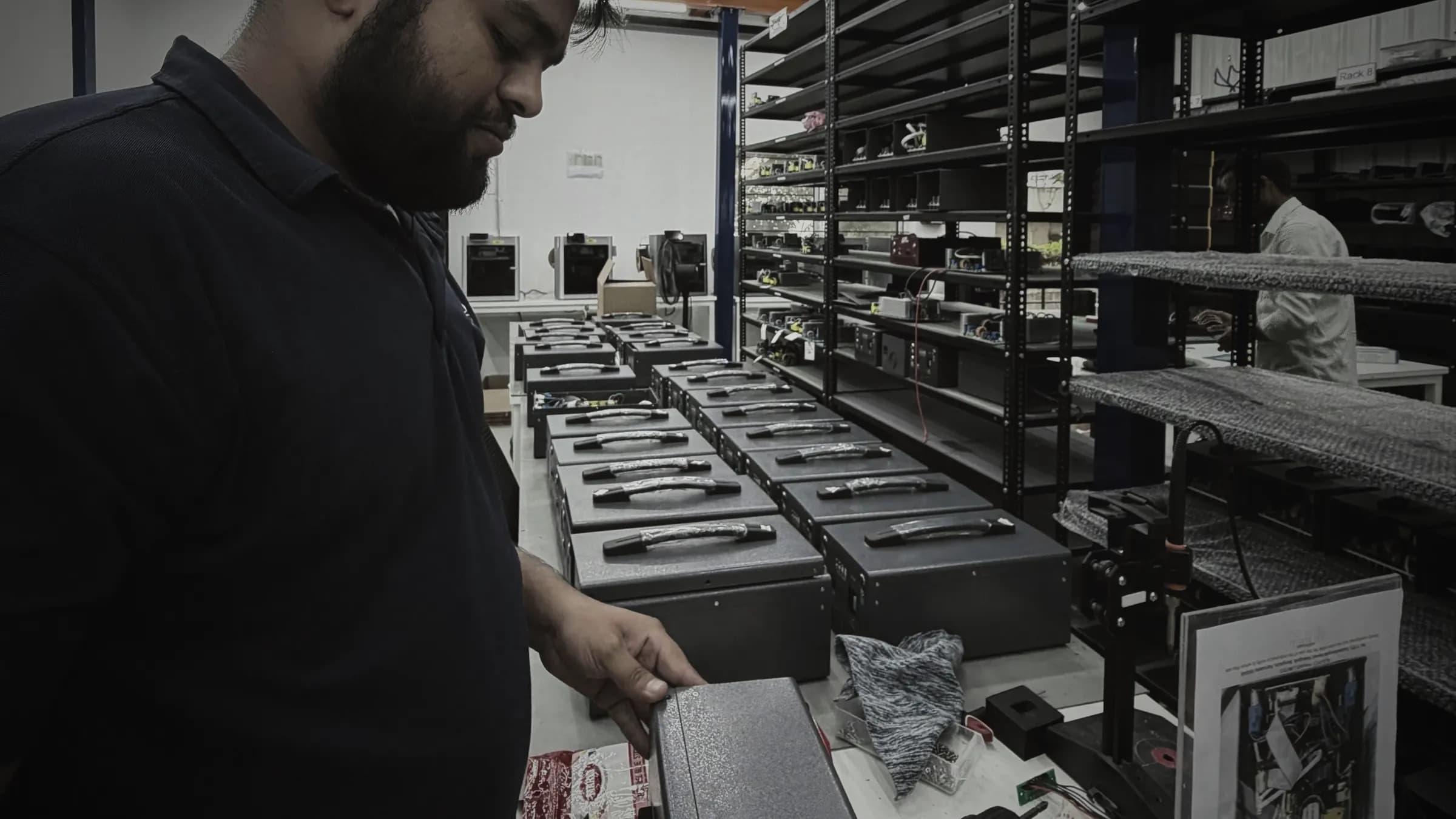 AX Chargers on the in-house assembly line